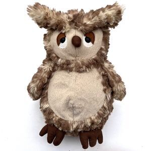 Jellycat London RETIRED OBERON OWL Plush Brown 10” WOODLAND BIRD Stuffed Doll
